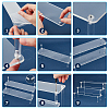 3-Tier Assembled Transparent Acrylic Organizer Display Risers ODIS-WH0029-85A-3