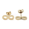 PVD Vacuum Plating 304 Stainless Steel Stud Earrings for Women EJEW-A048-35G-2