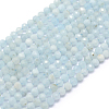 Natural Aquamarine Beads Strands G-E411-19D-3mm-1