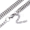 Non-Tarnish Stainless Steel Pendant Necklaces NJEW-M181-13P-3