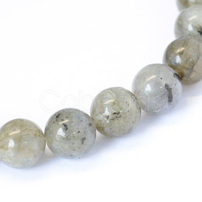 Natural Labradorite Round Bead Strands X-G-E334-8mm-19-1