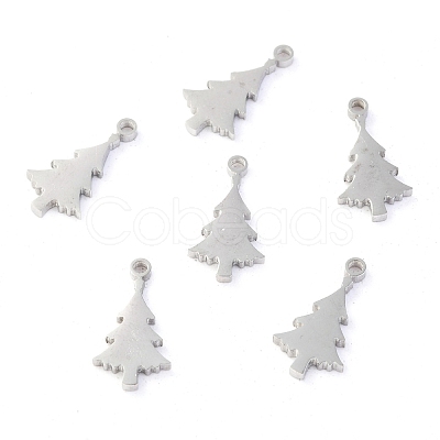 Non-Tarnish Christmas 304 Stainless Steel Charms STAS-O142-59P-1