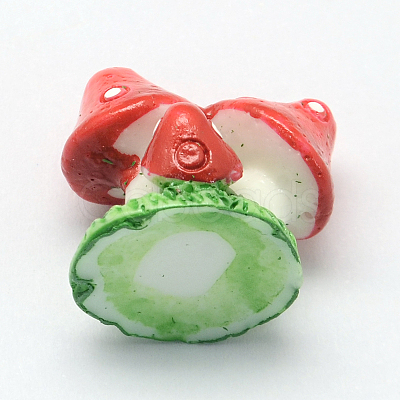 Mushroom Resin Decoden Cabochons X-CRES-R183-06D-1