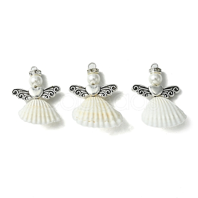 Alloy Spiral Shell Pendants PALLOY-TA00084-1