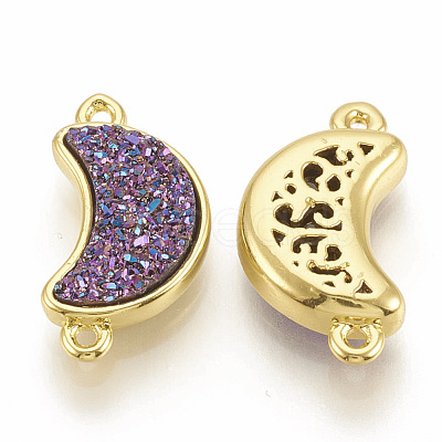 Druzy Resin Links connectors X-RESI-T019-09-1