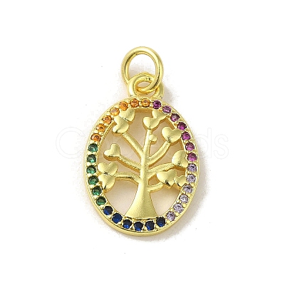 Brass Micro Pave Cubic Zirconia Pendants KK-M283-27C-02-1