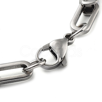 Non-Tarnish 304 Stainless Steel Link Chain Bracelet for Men Women BJEW-Z023-19P-1