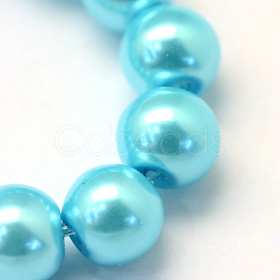 Baking Painted Glass Pearl Bead Strands X-HY-Q003-5mm-48-1