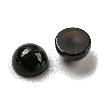 Natural Black Onyx(Dyed & Heated) Cabochons G-H309-03-47-1