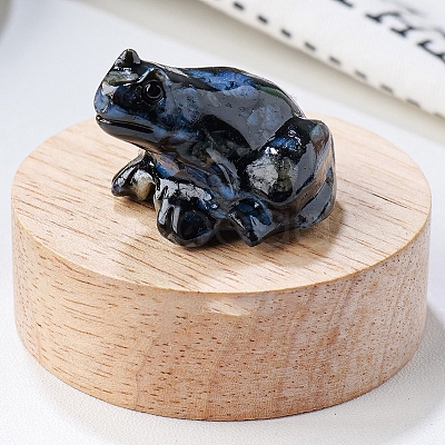 Natural Labradorite Carved Healing Frog Figurines PW-WG28161-23-1