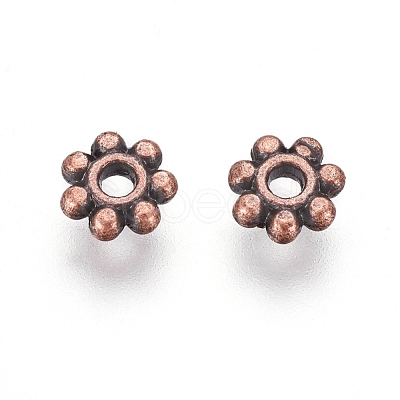 Tibetan Style Alloy Daisy Spacer Beads K096C061-1