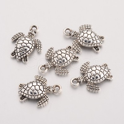 Tibetan Style Zinc Alloy Charms X-TIBEP-S287-38-1