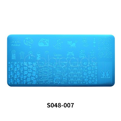 Stainless Steel Nail Art Stamping Plates MRMJ-S048-007-1