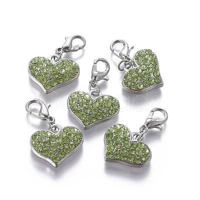 Alloy Rhinestone Pendants X-RB-C1386-A07P-1