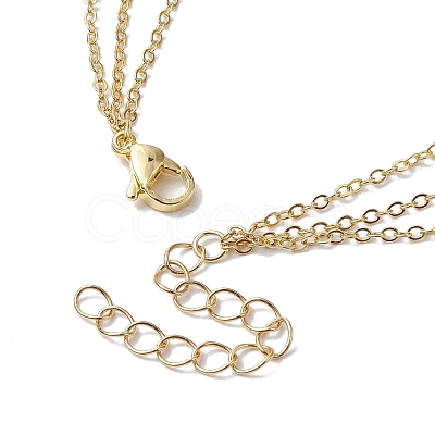 Brass 3 Layer Necklaces for Women NJEW-JN04734-02-1