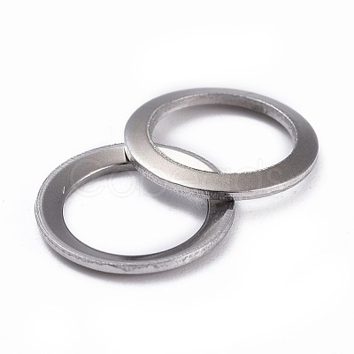 Non-Tarnish 304 Stainless Steel Linking Rings X-STAS-P108-07P-1