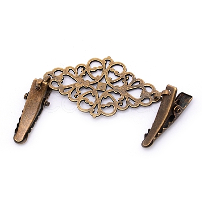 Vintage Alloy Sweater Clips JEWB-WH0009-73AB-1