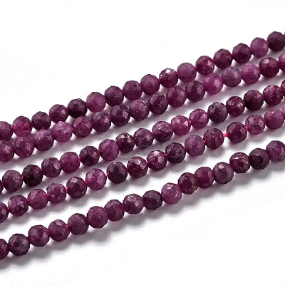 Natural Ruby Beads Strands G-H266-24C-1