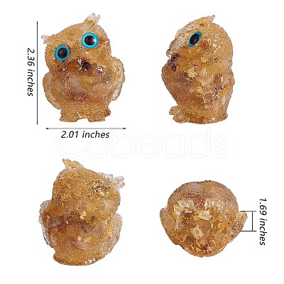 Crystal Owl Figurine Collectible JX545A-1