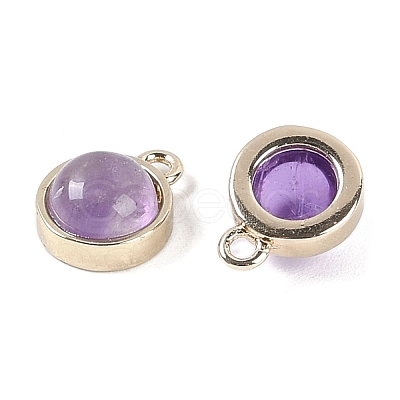 Natural Amethyst Pendants G-K372-03G-02-1