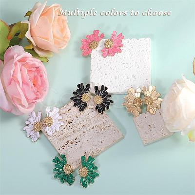 Vintage Flower Stud Earrings for Women JE1095C-1