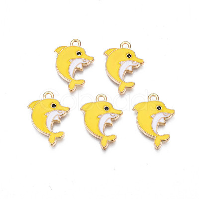 Alloy Enamel Pendants ENAM-S130-24D-1