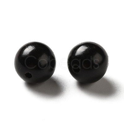 Undyed Natural Ebony Wood Beads WOOD-A020-01A-1