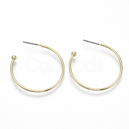 Iron Stud Earrings EJEW-N013-06-1