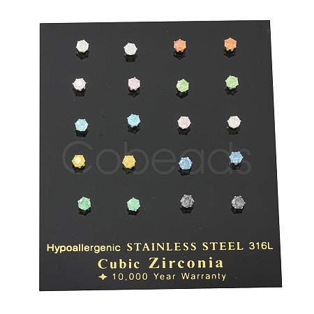 304 Stainless Steel Stud Earrings EJEW-I308-01A-1