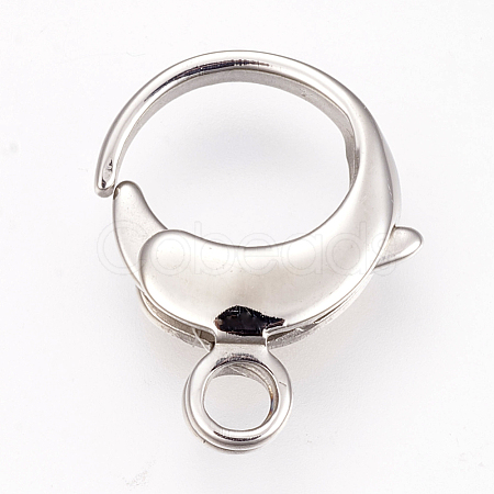 304 Stainless Steel Lobster Claw Clasps STAS-I082-16P-02-1