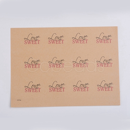 Self-Adhesive Kraft Paper Gift Tag Stickers DIY-D028-02A-01-1