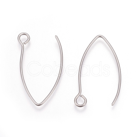 Tarnish Resistant 304 Stainless Steel Earring Hooks STAS-L216-03A-P-1