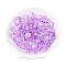 Baking Paint Transparent Glass Beads, Cube, Orchid, 6.5~7x6~6.5x6~6.5mm, Hole: 1.5mm, about 1690pcs/1000g