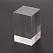 Acrylic Jewelry Display Bases, Cuboid, Clear, 3x3x5cm