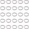 Unicraftale 304 Stainless Steel Jump Rings, Open Jump Rings, Oval, Stainless Steel Color, 8x6x1.2mm, 16 Gauge, Inner Diameter: 5.5x3.5mm