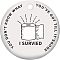 Handmade Porcelain Pendants, Flat Round, Epidemic Prevention Theme
, White, 75x2mm