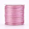 Nylon Thread, Rattail Satin Cord, Pink, 1mm, about 87.48 yards(80m)/roll