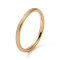 Textured 201 Stainless Steel Simple Thin Finger Ring for Women, Golden, 2mm, Inner Diameter: 17mm