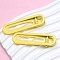 Iron Alligator Hair Clips, Oval, Hair Accessories for Women Girls, Yellow, 60x18mm