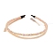 Rhinestone Hair Bands, Hair Accessories for Woman Girls, Juicy Peach, 385mm