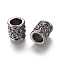 Alloy Beads, Large Hole Beads, Column, Gunmetal, 12.5x10.5mm, Hole: 7mm