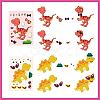 48 Sheets 8 Styles Paper Make a Face Stickers DIY-WH0467-004-3