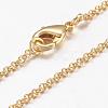 Brass Chain Necklaces MAK-L009-10G-1