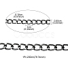 Aluminium Twisted Curb Chains CHA-YW0001-07B-4
