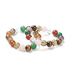 Natural Mixed Wealth Stone Beaded Stretch Bracelets BJEW-D446-E-39-1