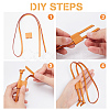 PU Imitation Leather Bag Drawstring Cord & Cord Slider Sets DIY-WH0453-50B-02-3