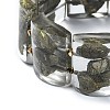 Natural Pyrite Stretch Bracelets BJEW-G702-06A-3