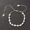 Natural Shell Beaded Necklace NJEW-E094-01B-2