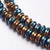 Faceted Non-magnetic Synthetic Hematite Bead Strands G-F337-35-1