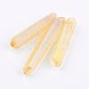 Electroplated Natural Quartz Crystal Graduated Beads Strands G-P315-A-3